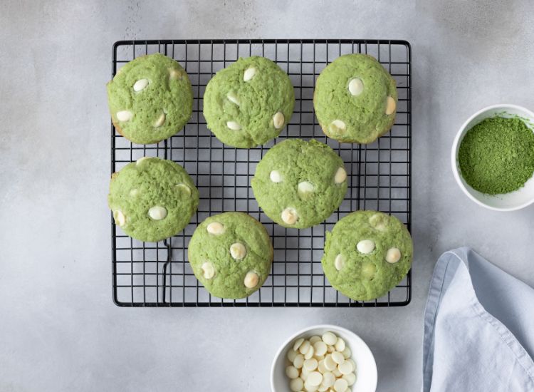 Recette Cookies au matcha et chocolat blanc